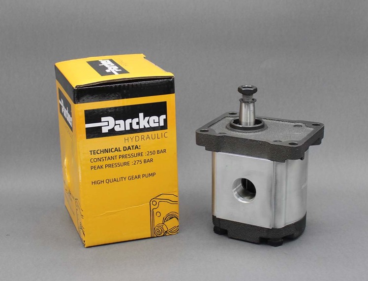 پمپ هیدرولیک دنده‌ای Parker گروه 2 ساخت چین با فشار کاری 250 بار، مناسب پاورپک‌های هیدرولیکی صنعتی