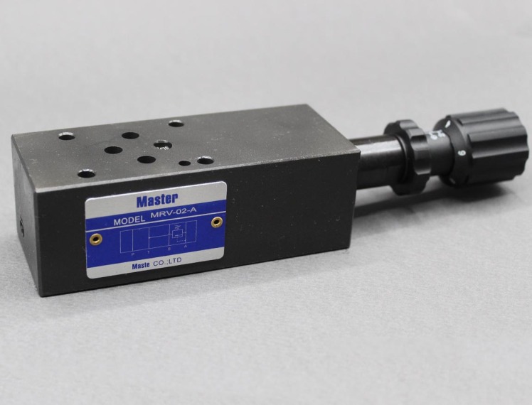 شیر فشارشکن زیرشیری هیدرولیک (Modular Relief Valve) برند Master مدل MRV-02-A مناسب کنترل فشار خط A