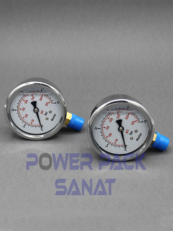 فشارسنج هیدرولیک (ایستاده) - مانومتر هیدرولیک - گیج فشار هیدرولیک