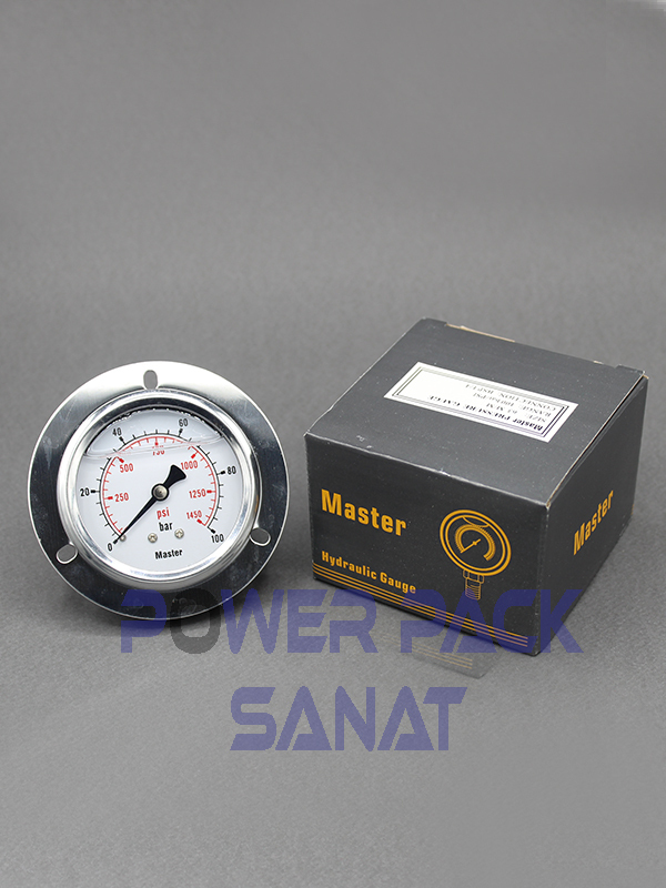 فشارسنج هیدرولیک (تابلویی) - مانومتر هیدرولیک - گیج فشار هیدرولیک
