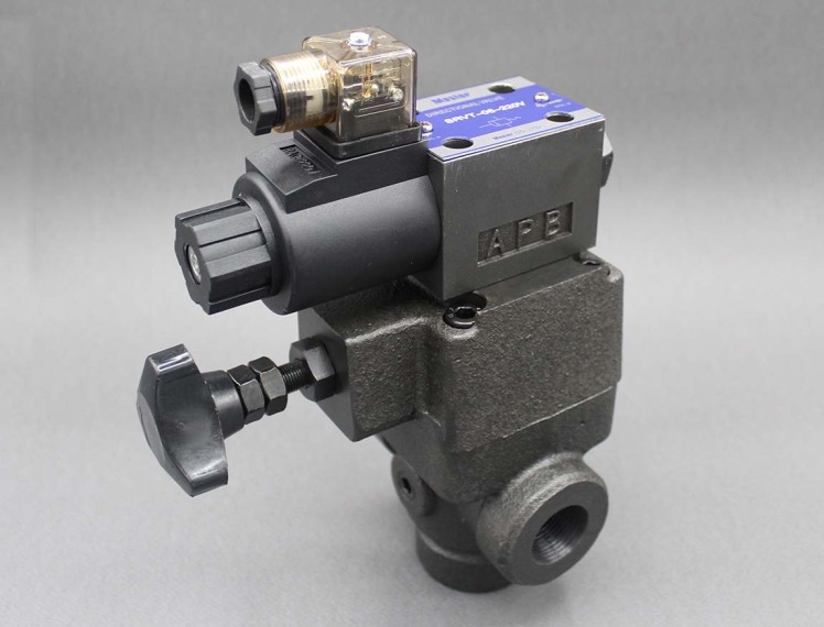 شیر فشارشکن برقی سرراهی (Solenoid Controlled Relief Valve) برند Master مدل SRVT-06-220V
