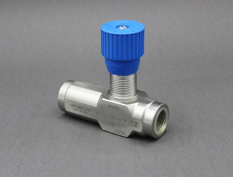شیر فلوکنترل سوپاپ دار یکطرفه (Throttle Check Valve) برند Marchesini